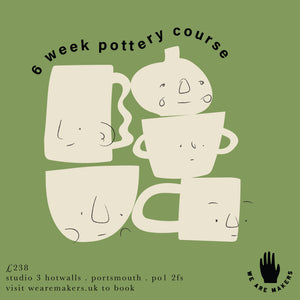 Intro to Handbuilding | 6 Week Pottery Course | Ceramics Workshop |  March & April 2025