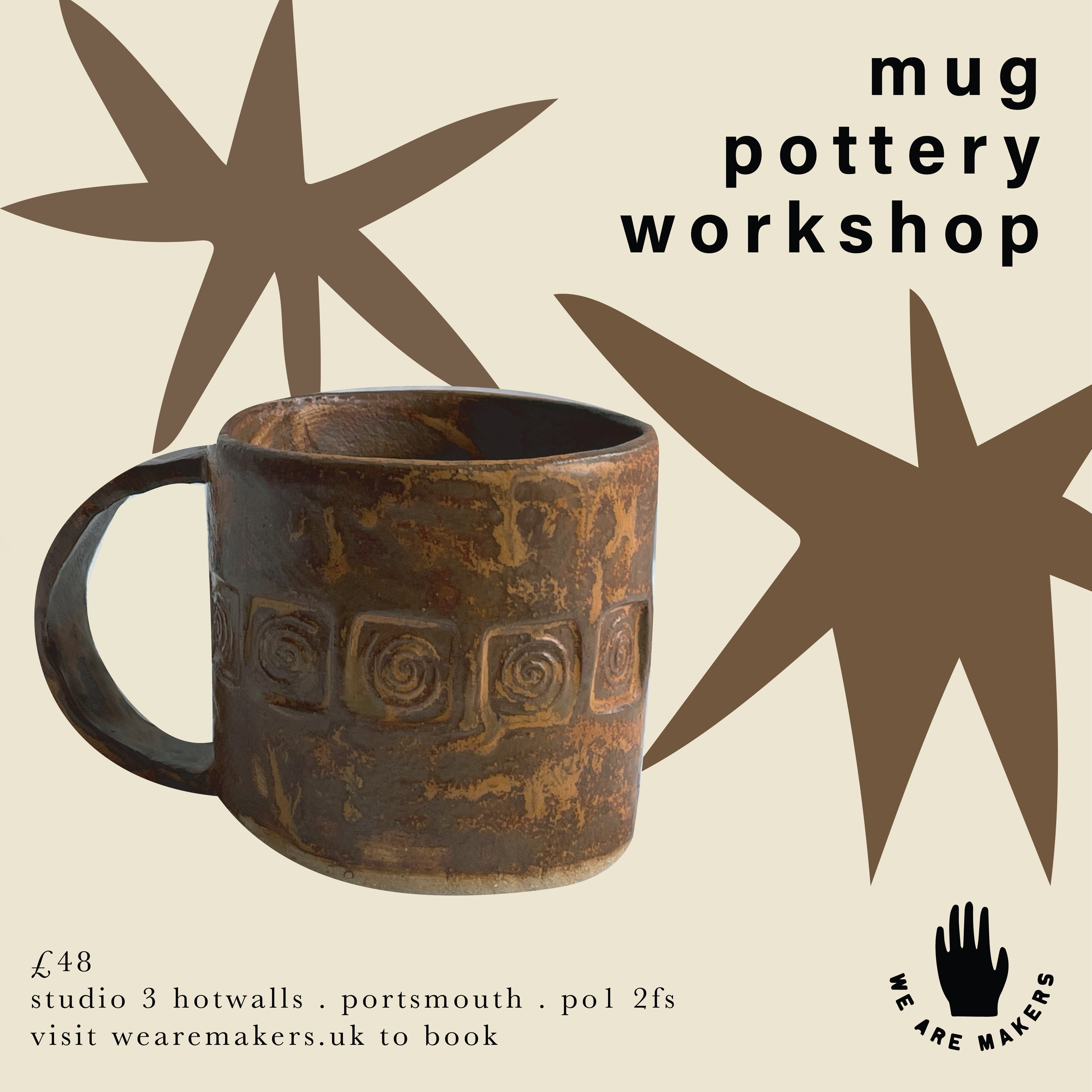 Stamped Mugs | Ceramics Workshop | 4/3/25