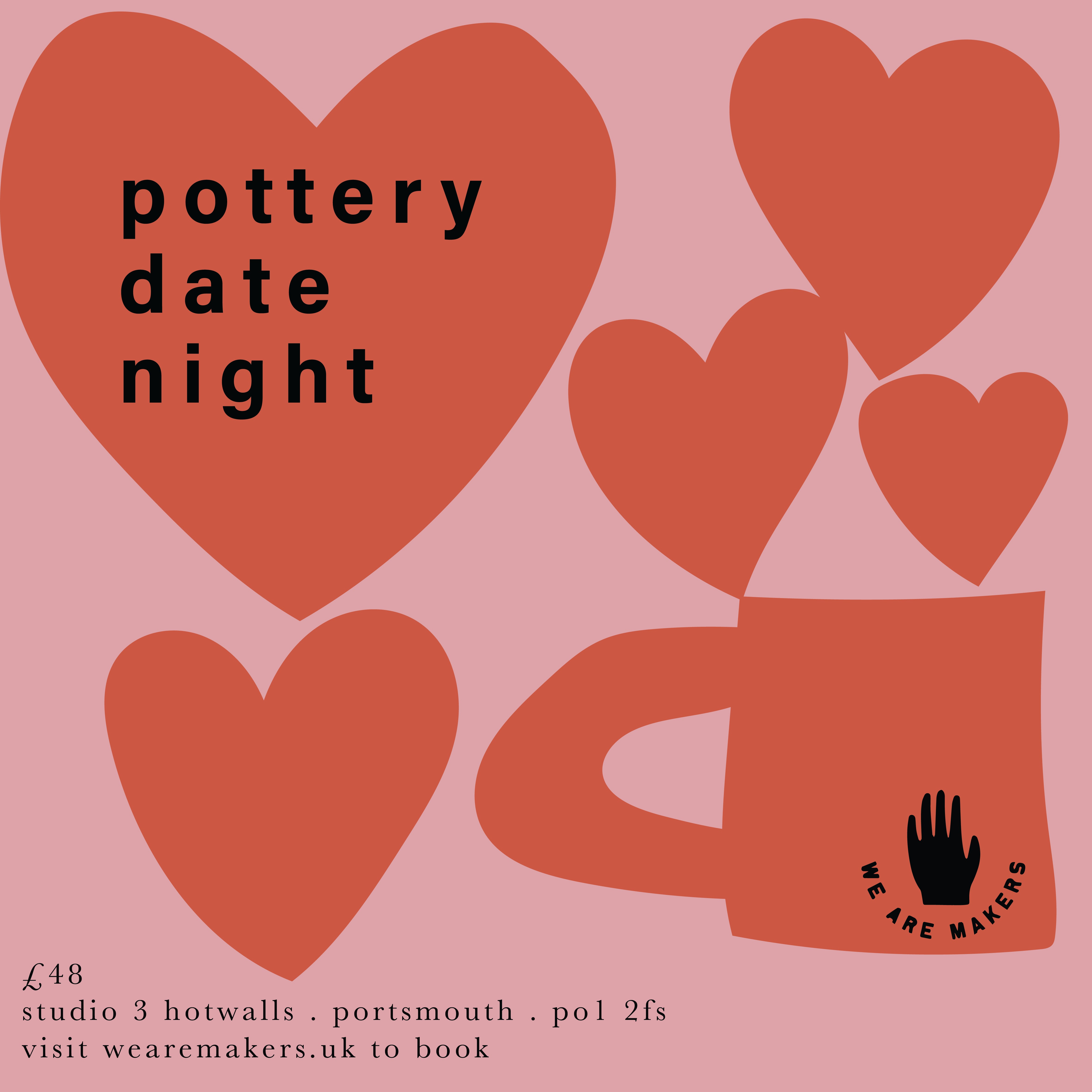 Pottery Date Night | Beginners Ceramics Workshop | 27/11/24