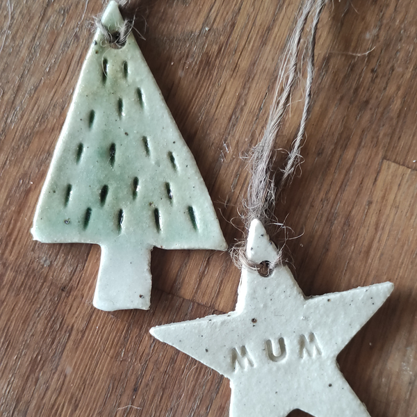 Christmas Hanging Decorations | Ceramics Workshop | 4/12/24